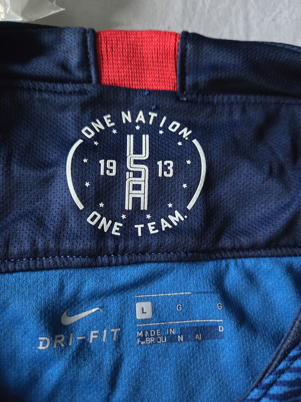 Nike USA Soccer 2018 Away Jersey Navy Blue Men's Large Dri-FIT - Picture 3 of 5
